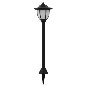 Lămpi solare de exterior cu LED, 6 buc., negru - Img 3