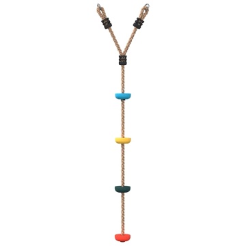 Leagăn cu funie și disc pentru copii, cu 4 trepte, multicolor - Img 4