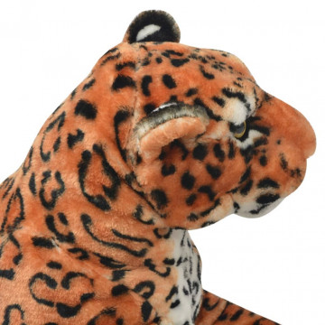 Leopard de jucărie din pluș maro XXL - Img 3