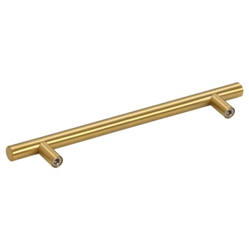 Mânere de dulap, 10 buc., auriu, 160 mm, oțel inoxidabil - Img 6