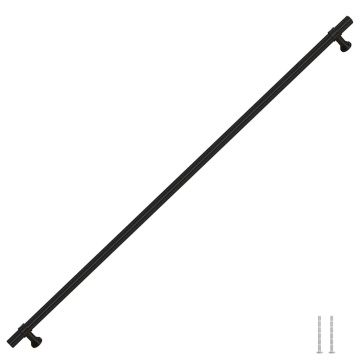Mânere de dulap, 5 buc., negru, 480 mm, oțel inoxidabil - Img 3