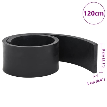 Margine de cauciuc pentru plug de zăpadă negru 120x8x1 cm - Img 6