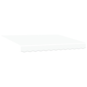 Markiza Retractabilă Automată Alb 300x250 cm, Material de Înlocuire pentru Markiză pentru Cadru de 3x2.5 m Alb - Img 2