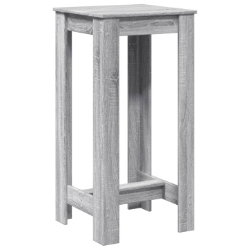Masă bar, gri sonoma, 51x50x103,5 cm, lemn prelucrat - Img 2