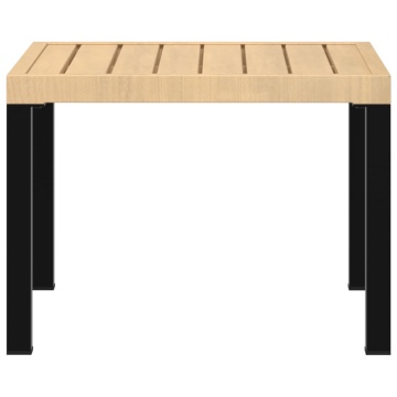 Masă cafea grădină negru 55x55x39,5cm oțel vopsit electrostatic - Img 4