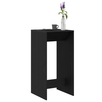 Masă de bar Negru Stejar 51x50x103,5 cm Lemn Combinat - Img 3