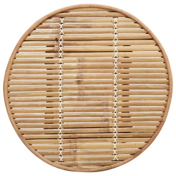 Masă de bar pentru exterior rotundă Ø55x100 cm din bambus - Img 7