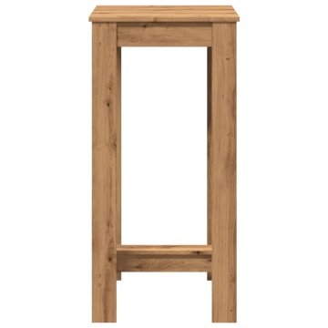 Masă de bar, stejar artizanal, 51x50x103,5 cm, lemn prelucrat - Img 4