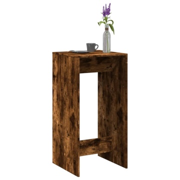 Masă de bar, stejar fumuriu, 51x50x103,5 cm, lemn prelucrat - Img 1