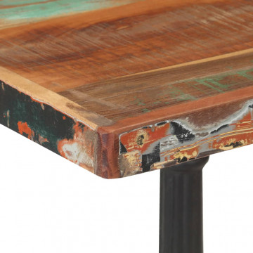 Masă de bistro, 60 x 60 x 76 cm, lemn masiv reciclat - Img 3
