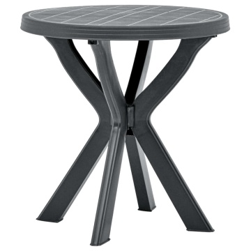 Masă de bistro, antracit, Ø70 cm, plastic - Img 3