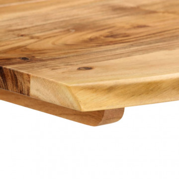 Masă de bucătărie, 140 x 70 x 76 cm, lemn masiv de acacia - Img 8
