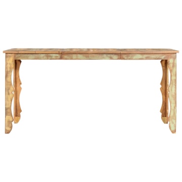 Masă de bucătărie, 160 x 80 x 76 cm, lemn masiv reciclat - Img 2