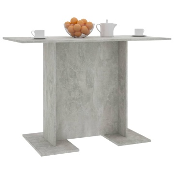 Masă de bucătărie, gri beton, 110x60x75 cm, PAL - Img 6