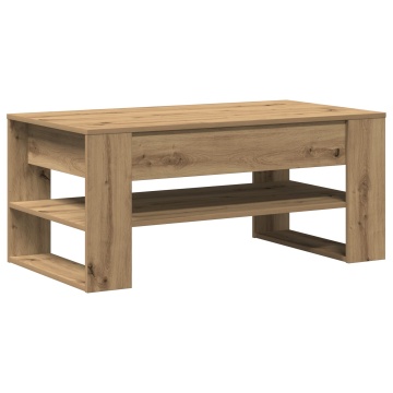 Masă de cafea Artisan din Stejar 102x55x45 cm, din lemn stratificat - Img 2