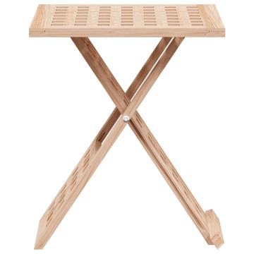 Masă de cafea pliabilă 33x33x40,5 cm din lemn solid nuc - Img 4