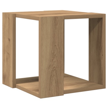 Masă de cafea Stejar artizanal Lemn de stejar solid 32 x 32 x 30 cm - Img 2