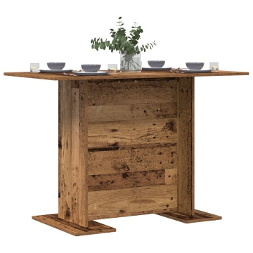 Masă de dining din lemn vechi 110x60x75 cm din lemn laminat - Img 3