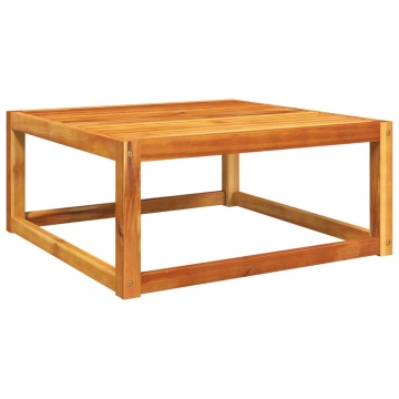 Masă de grădină, 65x65x29 cm, lemn masiv de acacia - Img 5
