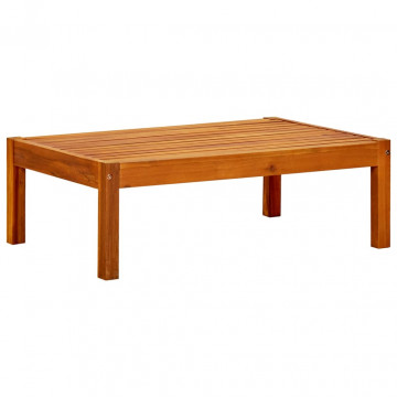 Masă de grădină, 85x57x29 cm, lemn masiv de acacia - Img 1