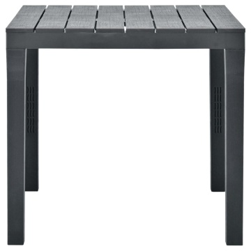 Masă de grădină, antracit, 78 x 78 x 72 cm, plastic - Img 3