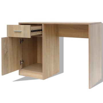 Masă de perete pliabilă, culoare stejar, 100 x 60 cm - Img 4