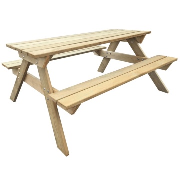 Masă de picnic, 150 x 135 x 71,5 cm, lemn - Img 1