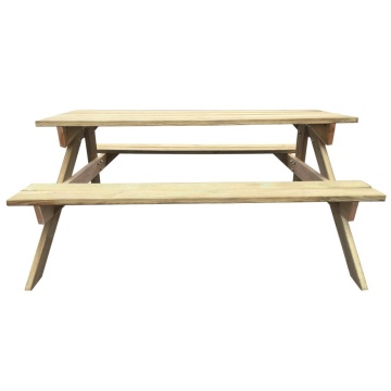 Masă de picnic, 150 x 135 x 71,5 cm, lemn - Img 2