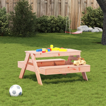Masă de picnic pentru copii, 88x97x52 cm, lemn masiv douglas - Img 3