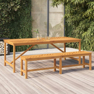 Masa de sufragerie grădină 200x90x74 cm, lemn masiv de acacia - Img 1