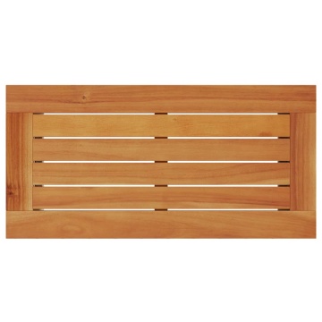 Masă laterală de grădină blat lemn gri 58x27,5x55 cm poliratan - Img 7