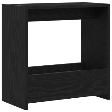 Masă laterală Negru Stejar 50x26x50 cm Lemn prelucrat - Img 2