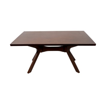 Masa MB-93 fixa, 150x90 cm, stejar inchis, lemn masiv - Img 1