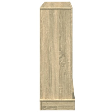 Mască de șemineu, stejar sonoma, 100x30x87,5 cm, lemn prelucrat - Img 8