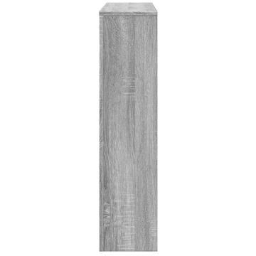 Mască pentru calorifer, gri sonoma, 175x20x82 cm lemn prelucrat - Img 4