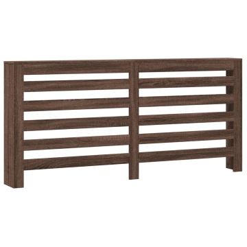 Mască pentru calorifer, stejar maro 175x20x82 cm lemn prelucrat - Img 2