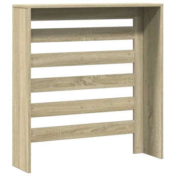 Mască pentru calorifer stejar sonoma 78x20x82 cm lemn prelucrat - Img 8