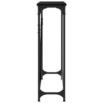 Măsuță consolă, negru, 102x22,5x75 cm, lemn compozit - Img 8