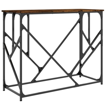 Măsuță consolă, stejar fumuriu, 100x40x80 cm, lemn prelucrat - Img 2