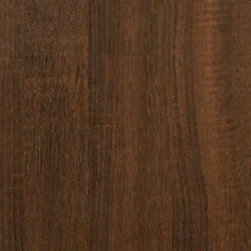 Măsuță consolă, stejar maro, 160x29x75 cm, lemn prelucrat - Img 7