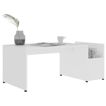 Măsuță de cafea, alb, 90 x 45 x 35 cm, PAL - Img 3
