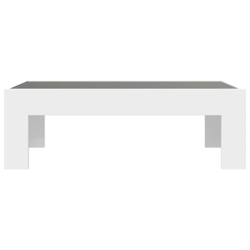 Măsuță de cafea cu LED infinity, alb, 90x50x30 cm - Img 5