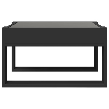 Măsuță de cafea cu LED infinity, negru, 50x53x30 cm - Img 5