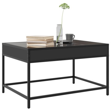 Măsuță de cafea cu LED infinity, negru, 70x50x41 cm - Img 4