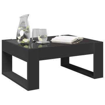 Măsuță de cafea cu LED infinity, negru, 70x53x30 cm - Img 8