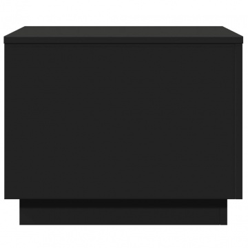 Măsuță de cafea cu lumini LED, negru, 50x50x40 cm - Img 6