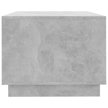 Măsuță de cafea, gri beton, 102x55x43 cm, lemn prelucrat - Img 5