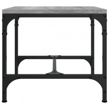 Mese laterale 2 buc. gri sonoma 40x40x35 cm lemn prelucrat - Img 6
