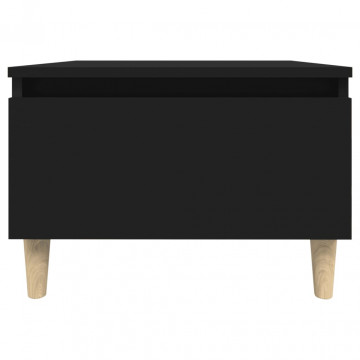 Mese laterale, 2 buc., negru, 50x46x35 cm, lemn compozit - Img 7