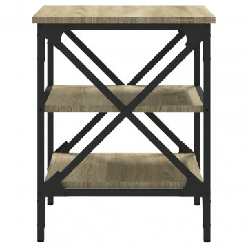 Mese laterale 2 buc. stejar sonoma 40x42x50 cm lemn compozit - Img 6
